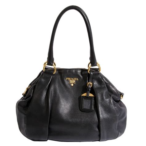 black prada purse|pictures black leather prada purses.